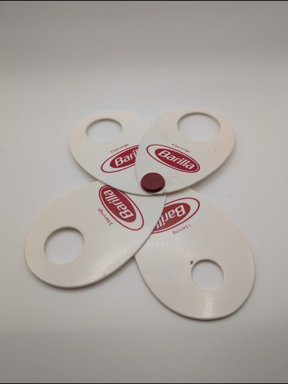 4 Holes Barilla Promotional item Spaghetti Measurer Pasta Noodle Serving Size